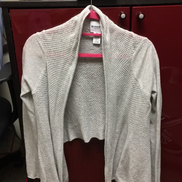 High low cotton/cashmere/angora sweater - Picture 1 of 2